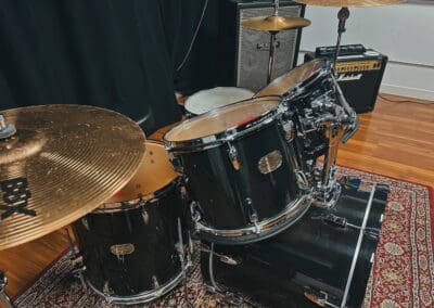 Drum kit with Sabian cymbals provided for rehearsal in Hamilton ON